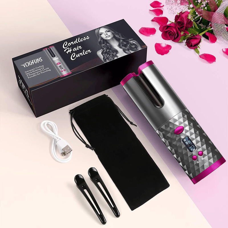 Auto Rotating Ceramic Hair Curler