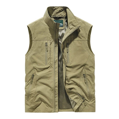 🔥Men's Oversized Sleeveless Vest Jacket With Pockets🧥