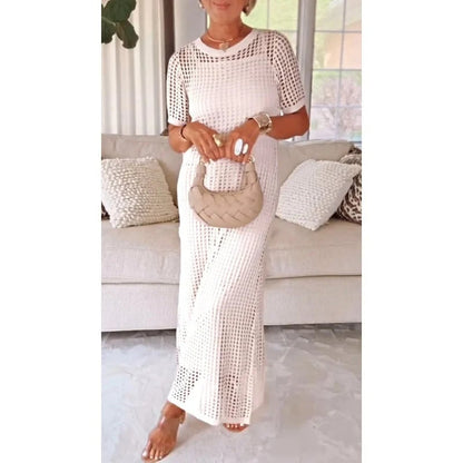 🔥👗Women's Casual Hollow - Out Maxi Dress Set | Boho Vibes✨