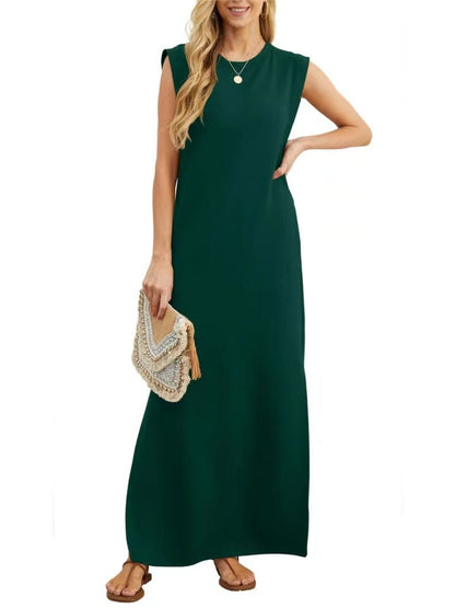 💕NEW CASUAL LOOSE SPLIT WRINKLE-FREE MAXI DRESS