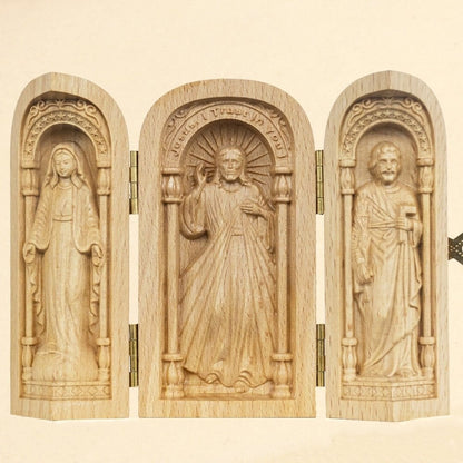 🔥HOT SALE🔥Hand-carved Portable Church - Mini Christian Altar