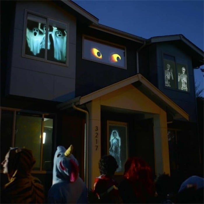 🔥Hot Sale 60% OFF💀 2025 New Upgrade Halloween/Christmas Holographic Projection