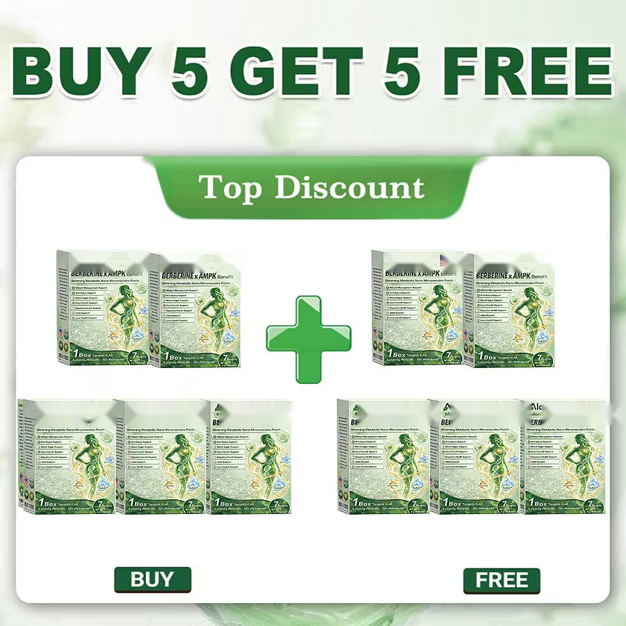🔥Moringa × Berberine × AMPK 8-Benefit Slimming & Metabolic Nano Microneedle Patch 🇺🇸  Just once a day · Visible changes in 7 days  ✅ For obesity, loose skin, diabetes, sleep apnea, joint issues, and more