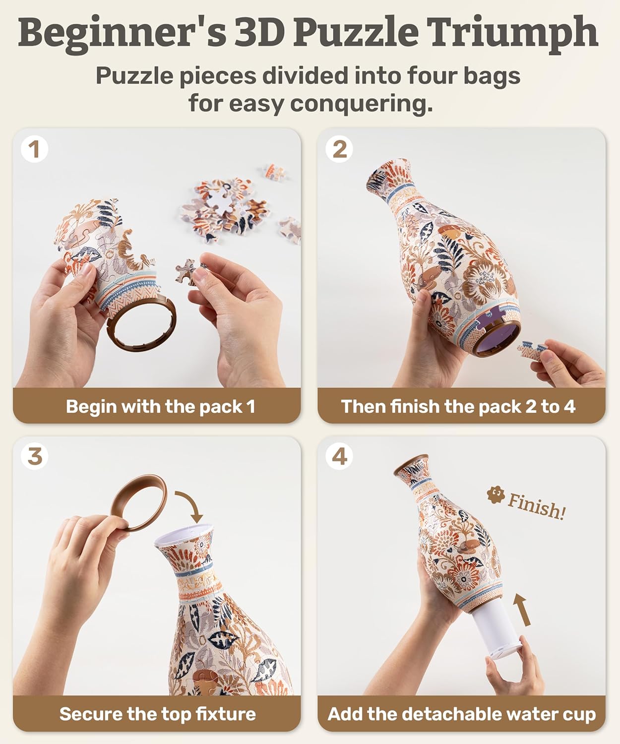 🎁🎁3D Puzzle Vase