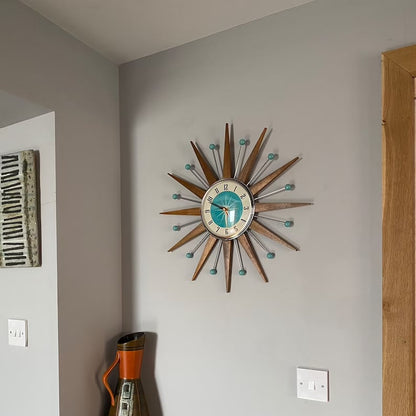 Starburst Sunburst Clock