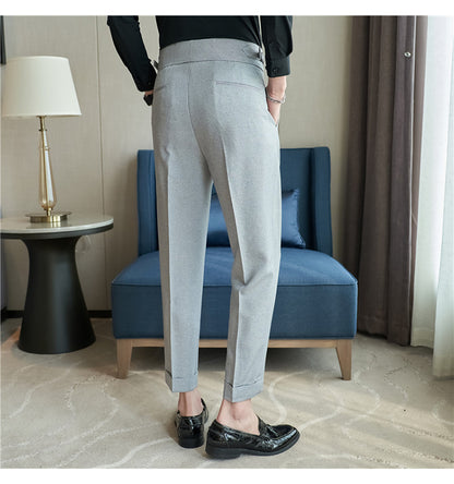 Naples draped high waist straight-leg track pants