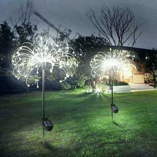 Waterproof  Solar Garden  Fireworks Lamp