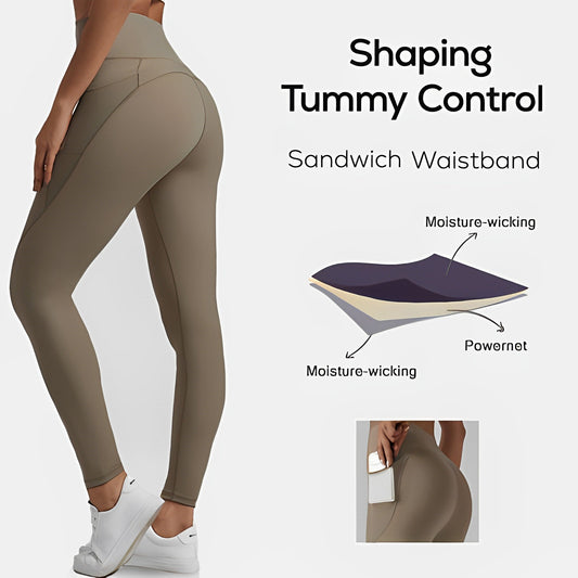🎁Last Day 49% OFF 🔥High Waisted Side Pocket Shaping Training Leggings
