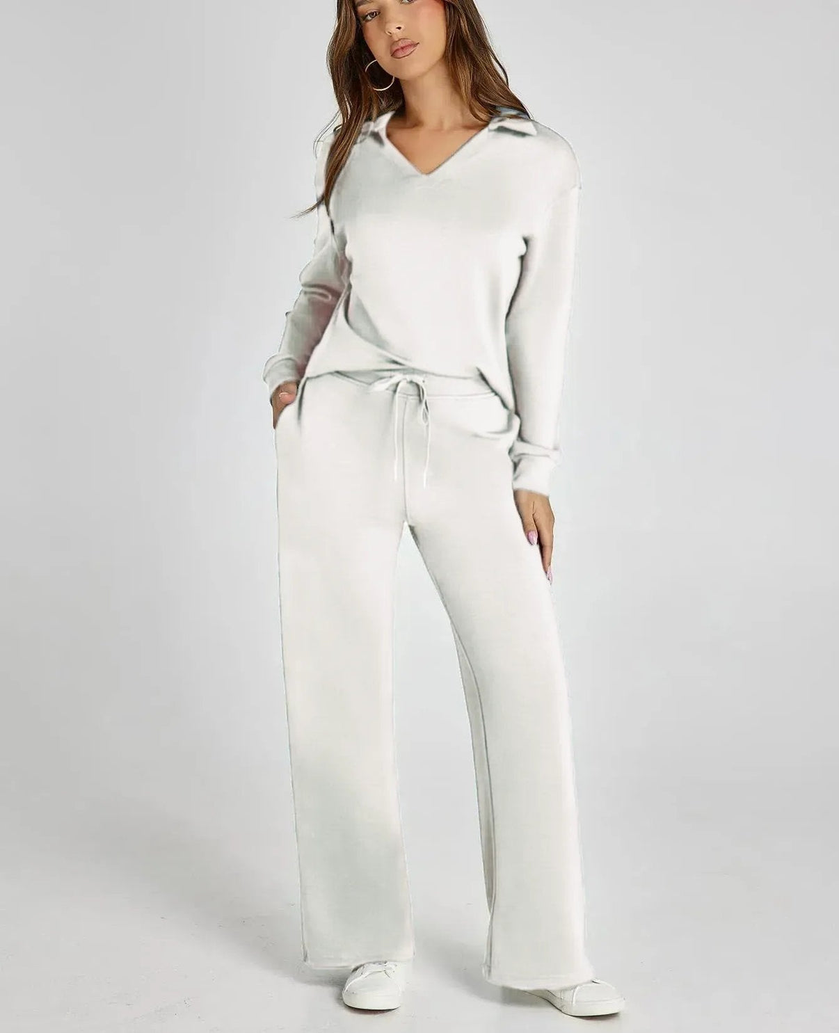 🔥Casual Line Sweatshirt 2-Piece Set main image 0