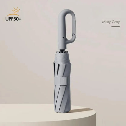 🔥🎁Automatic Folding Umbrella – Lightweight, Portable with Loop Buckle, Windproof & Waterproof