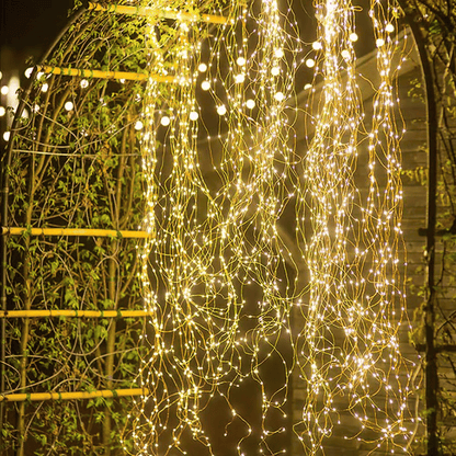 🎄- 🔥8 Modes 100-600 Christmas LED Firefly Twinkle String Lights