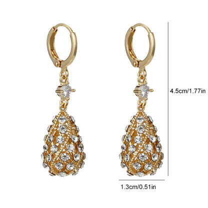 Fashion Diamond Water-Drop Earrings