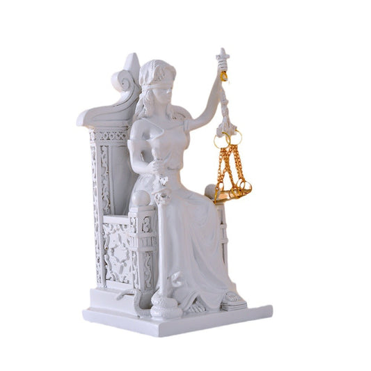 Greek goddess of justice and fairness indoor ornaments home creative decoration desktop ornaments study office