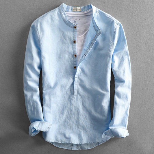 PROVENCE LONG SLEEVE LINEN SHIRT