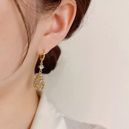 Fashion Diamond Water-Drop Earrings