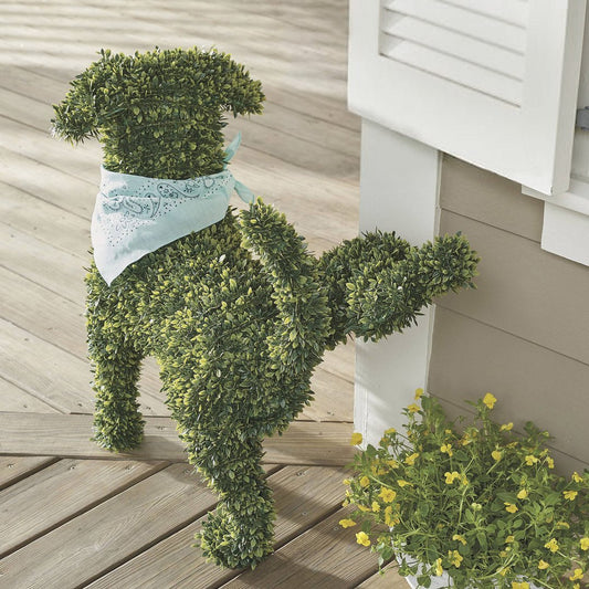 🔥🐕Decorative Peeing Dog Topiary