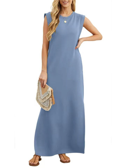 💕NEW CASUAL LOOSE SPLIT WRINKLE-FREE MAXI DRESS