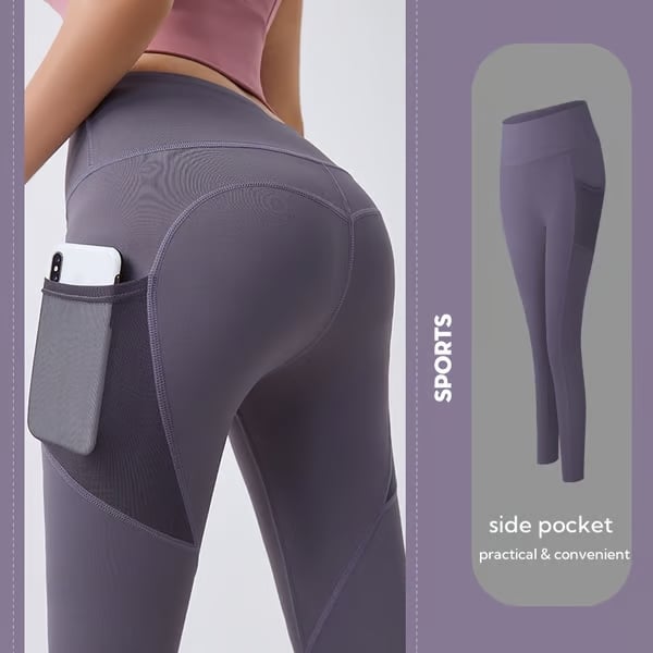 🎁Last Day 49% OFF 🔥High Waisted Side Pocket Shaping Training Leggings