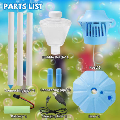✨🔥Bubble Maker for Kids – Adjustable Height Stand