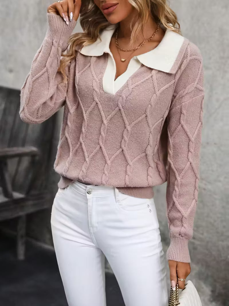 Elegant Collared Sweater