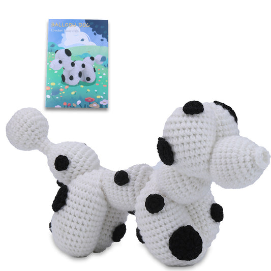 buckmen™-DIY Hand Knitted Gift Doll Material Kit （white balloon dog）