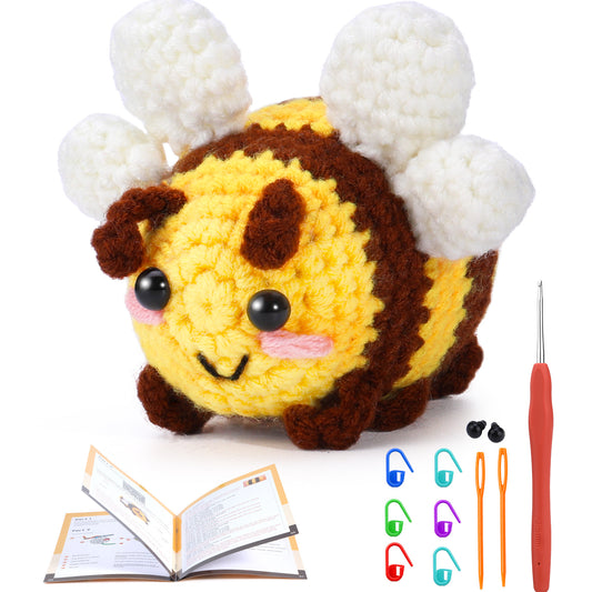 buckmen™-DIY Hand Knitted Gift Doll Material Kit (big yellow bee)