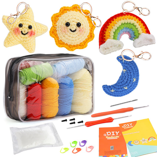 buckmen™-DIY Hand Knitted Gift Doll Material Kit （The combination of sunshine and stars）