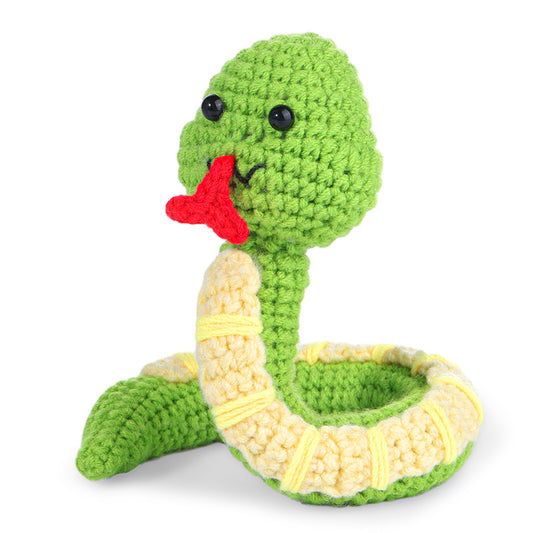 buckmen™-DIY Hand Knitted Gift Doll Material Kit （green snake)