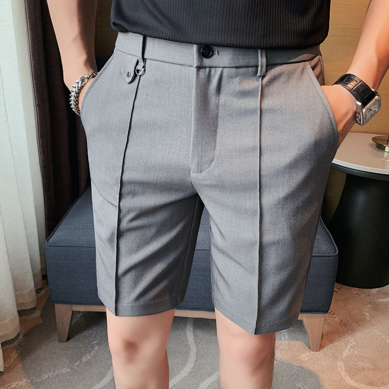 Men's casual suit shorts British style shorts