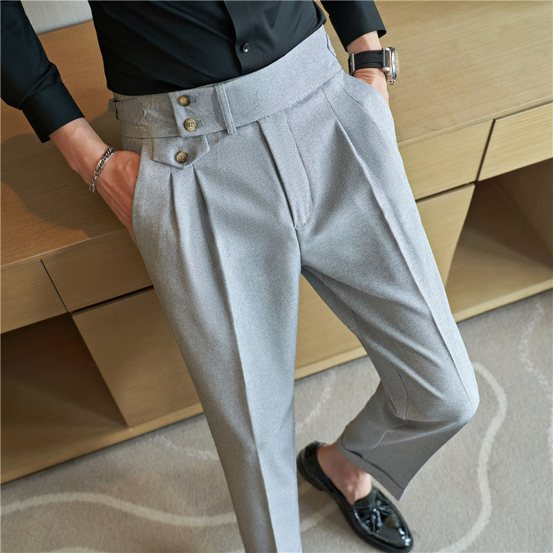 Naples draped high waist straight-leg track pants