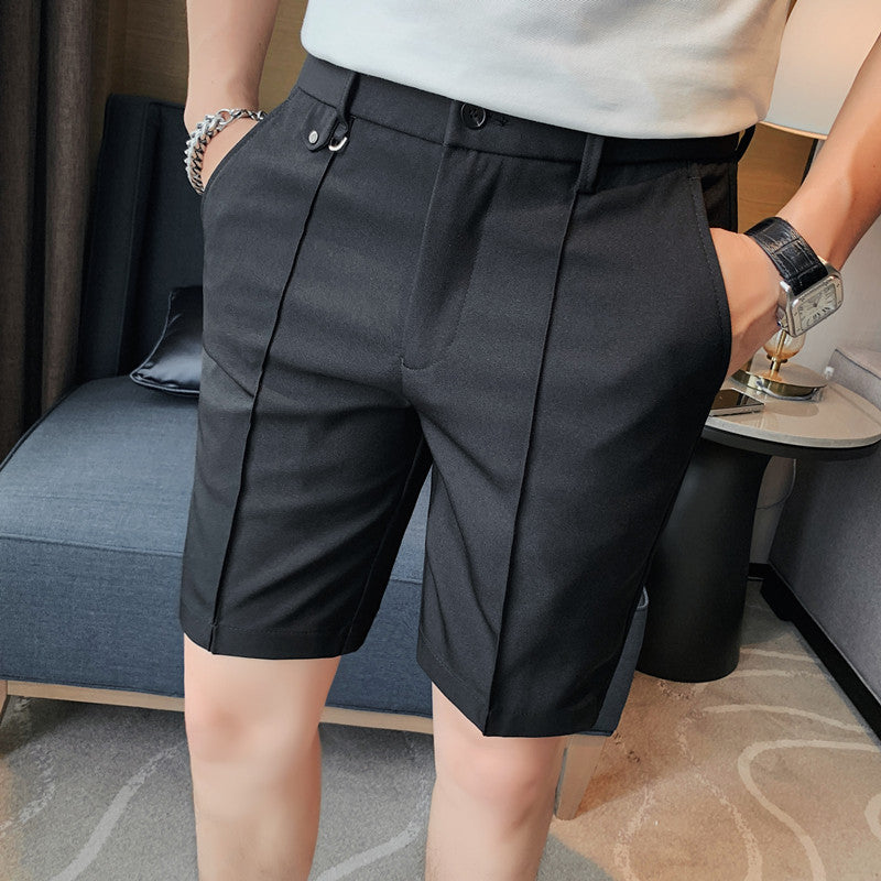 Men's casual suit shorts British style shorts