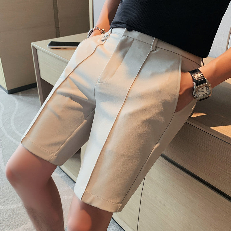 Men's casual suit shorts British style shorts