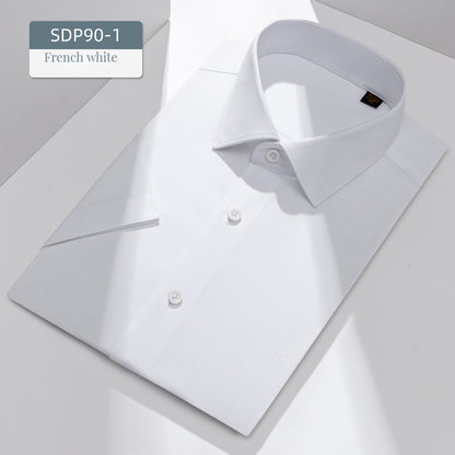 230 count white shirt 100% cotton DP ready-made garment non-ironing high-end