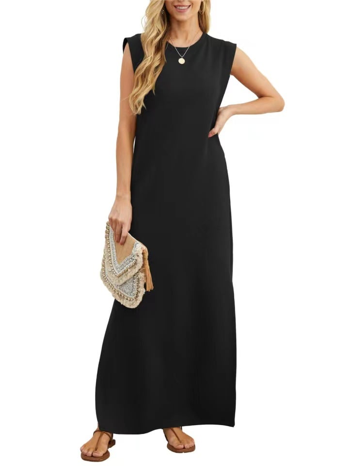 💕NEW CASUAL LOOSE SPLIT WRINKLE-FREE MAXI DRESS