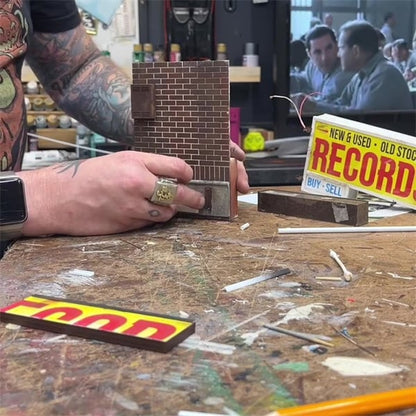 Record Store Retro Wall Light - Record Collector Gift