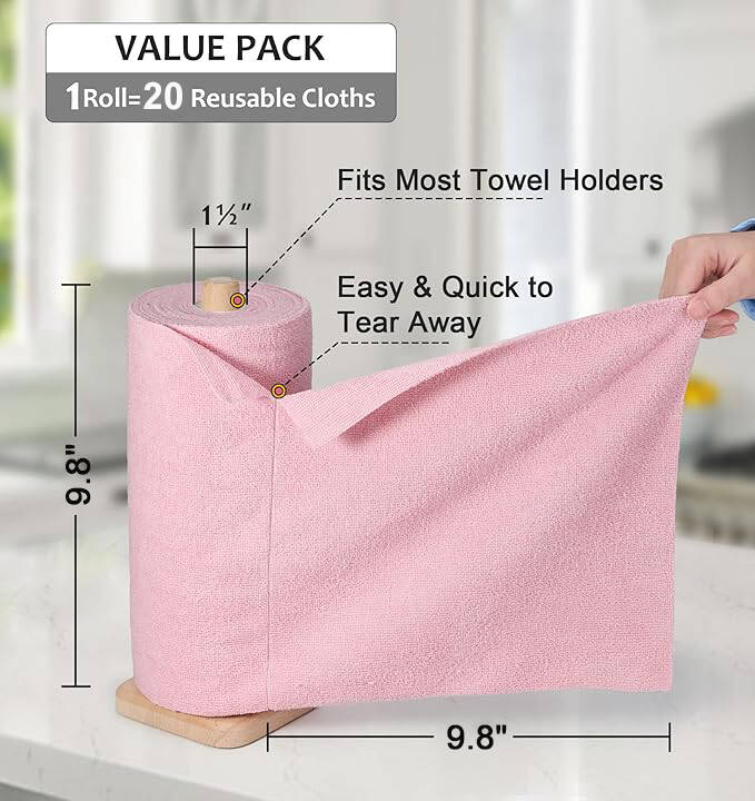 ♻️Reusable Microfiber Paper Towels Roll🧻  |