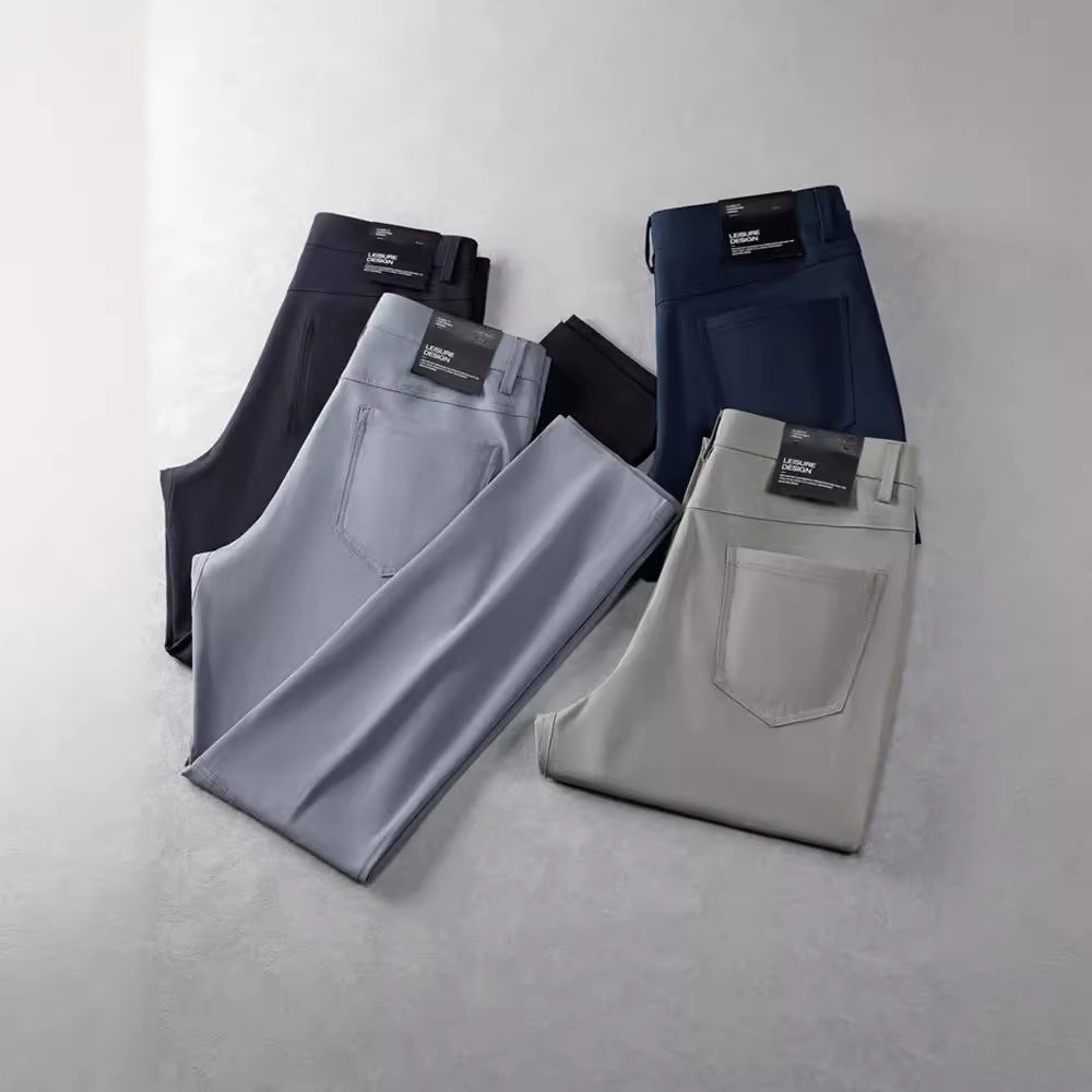 Outdoor functional pants, thin casual pants, men's light luxury high-end straight trousers