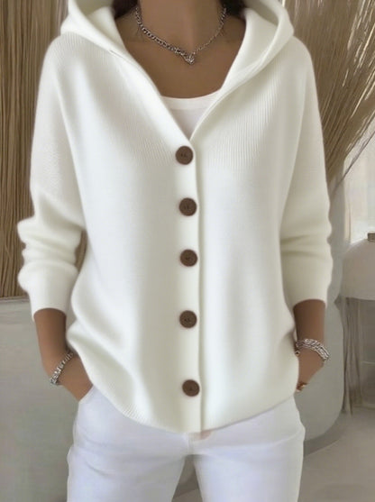 🔥Women Cotton Plain Long Sleeve Comfy Casual Cardigan