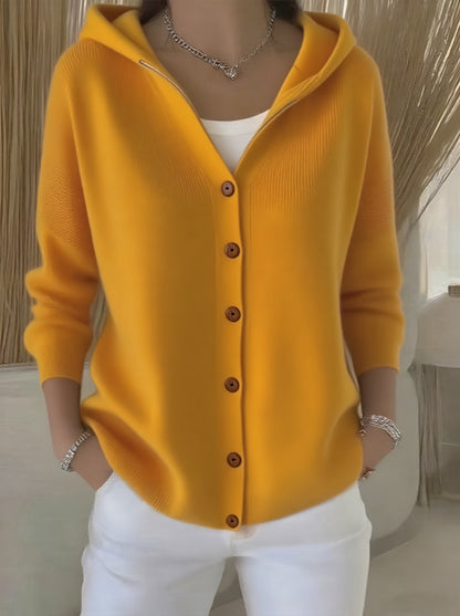 🔥Women Cotton Plain Long Sleeve Comfy Casual Cardigan