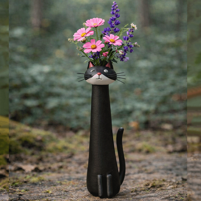 Quirky Cat Vase