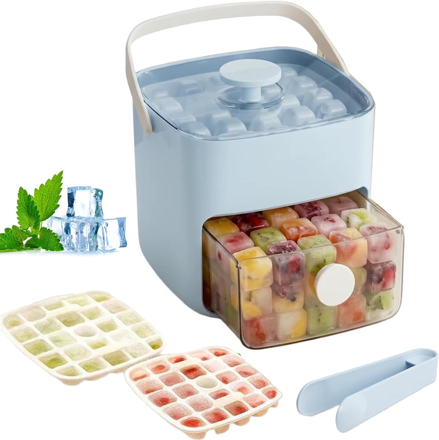 ❄️ Summer Best-Seller: 48-Cube Press-to-Release Ice Tray