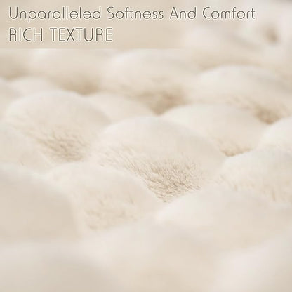 [🔥Final 24-hour Preferential Deal🔥]🎄Popular thickened rabbit plush nap blanket, flannel milk velvet cover blanket
