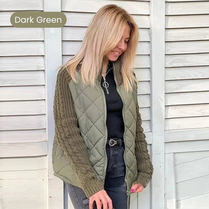 🔥Women’s Knit Patchwork Puffy Jacket🧷