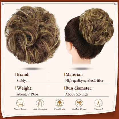 Claw Clip Messy Bun Hair Piece