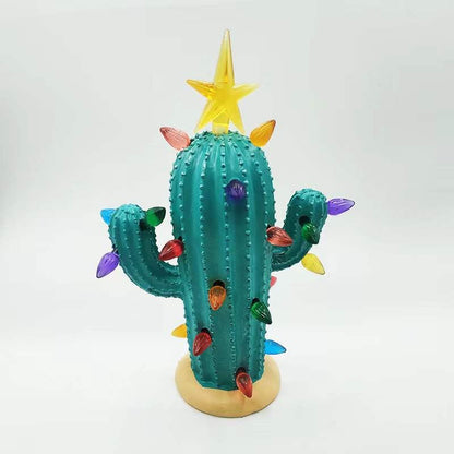 Handmade Vintage Luminous Cactus