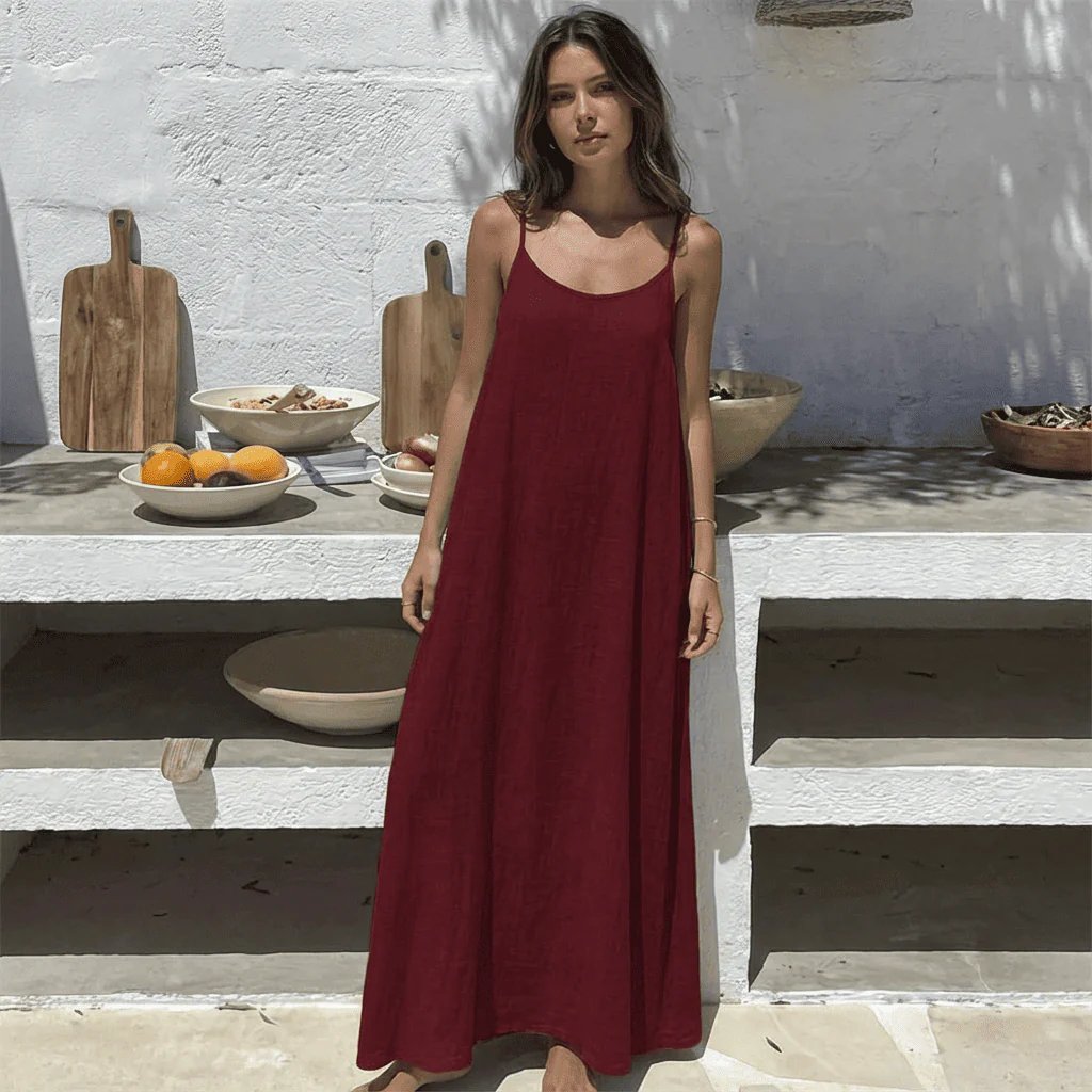 ✨ Feel Irresistible Together — Elegant Backless Cami Dress for Romantic Moments
