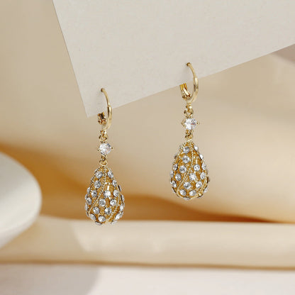 Fashion Diamond Water-Drop Earrings