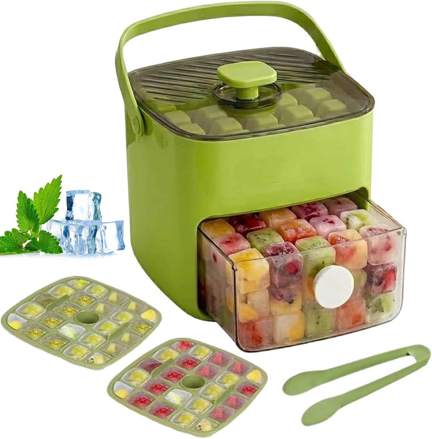 ❄️ Summer Best-Seller: 48-Cube Press-to-Release Ice Tray