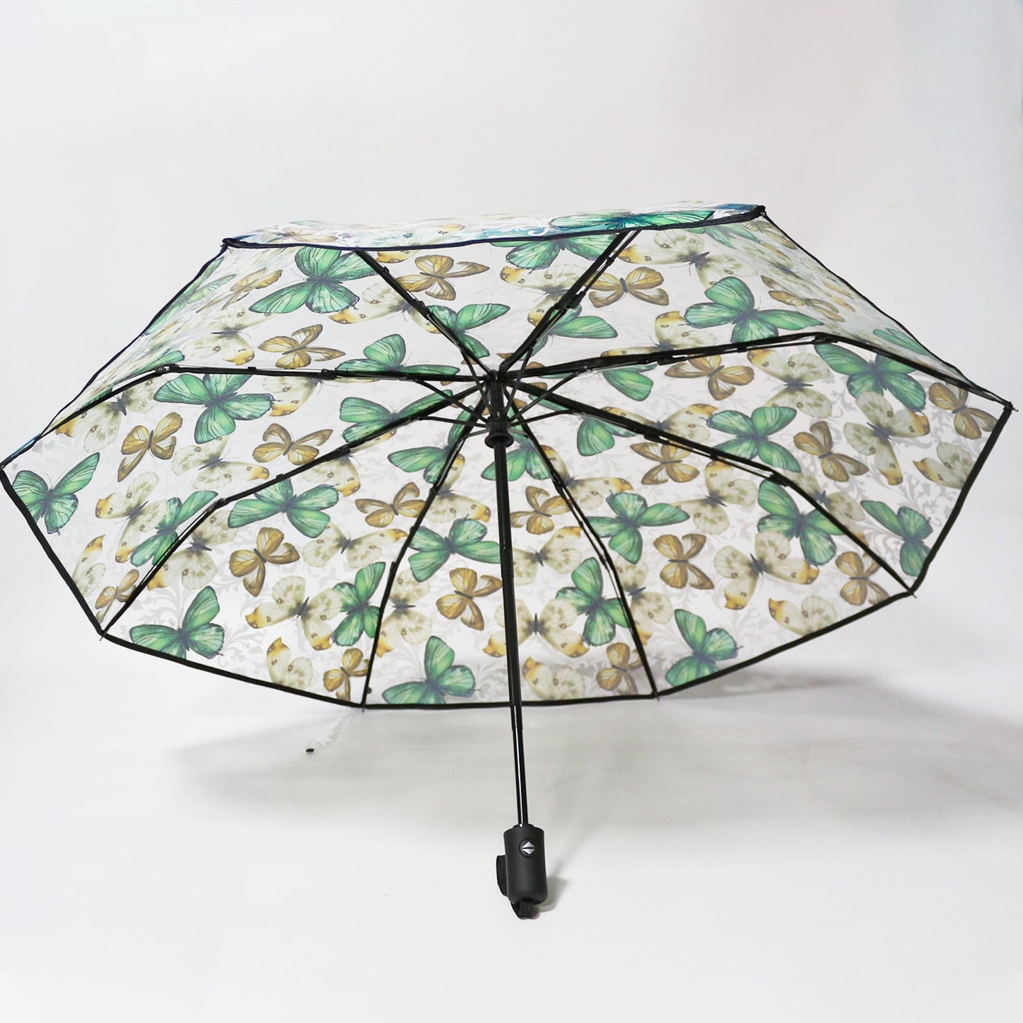 Vintage Stained Glass Automatic Umbrella