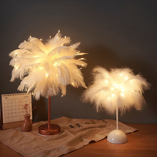 Christmas Feather Decorative Lights